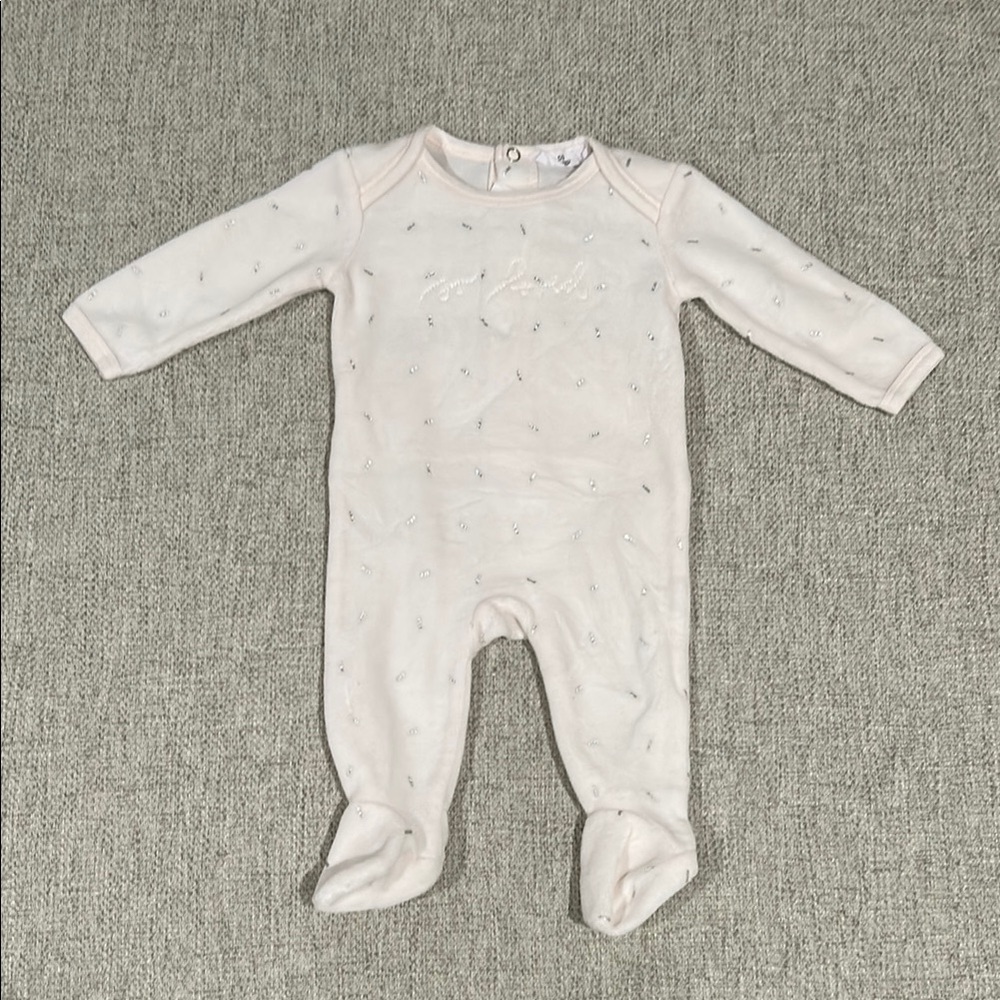 Soft Pink Baby Footie by [Brand]